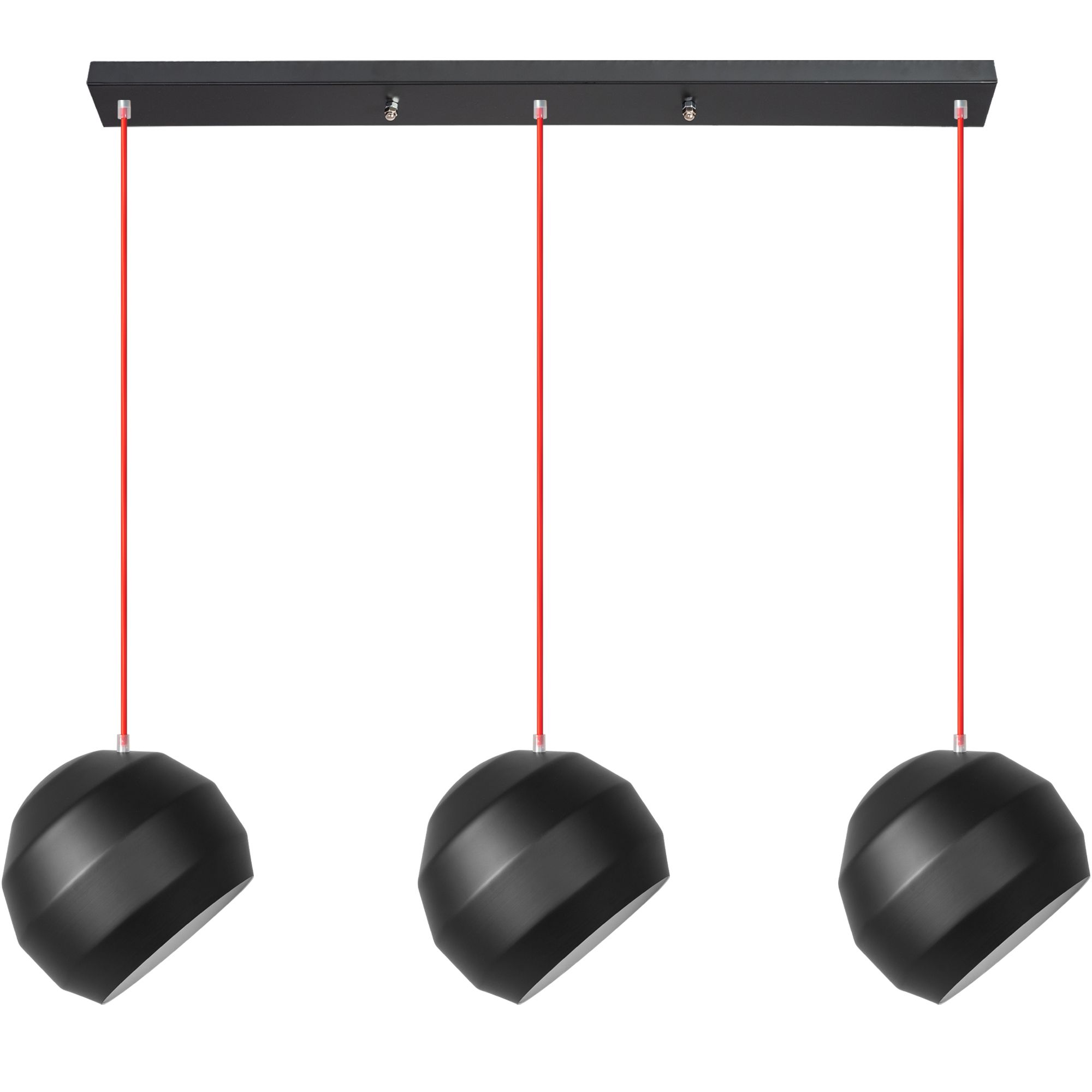 TOOLIGHT hængende loftlampe APP383-3CPR Sort 25x60x25cm