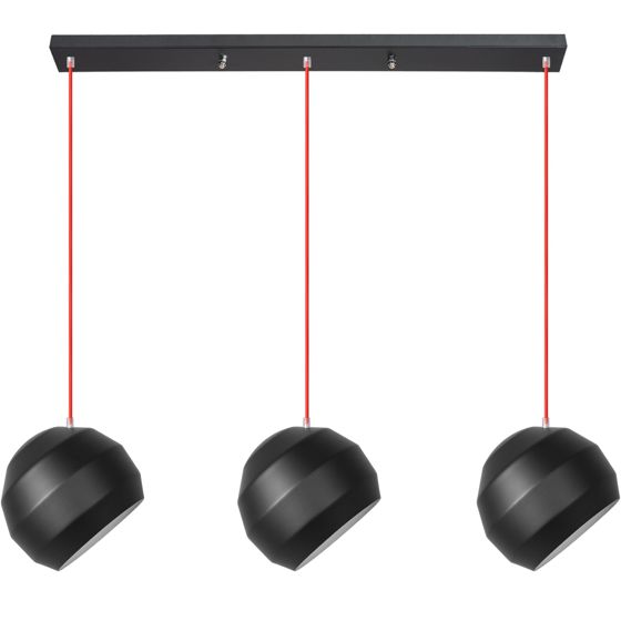 TOOLIGHT hængende loftlampe APP383-3CPR Sort 25x60x25cm