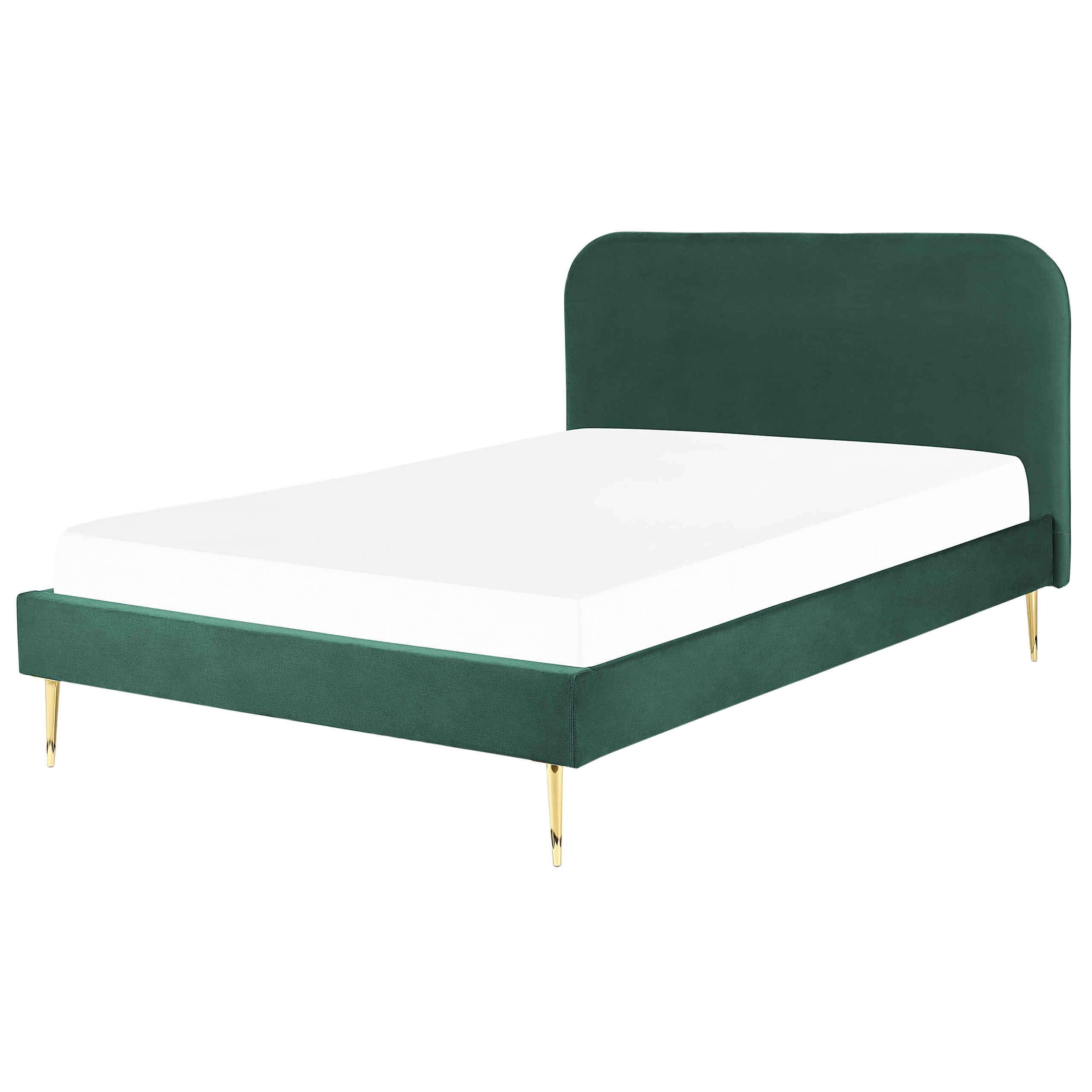 Seng Velour FLAYAT 140 x 200 cm Smaragdgrøn