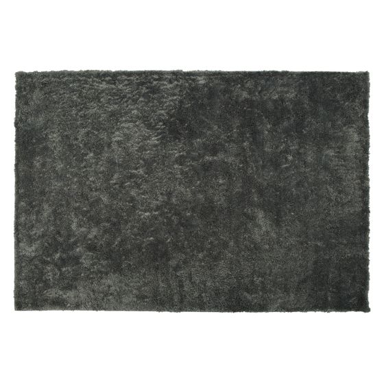 Shaggy gulvtæppe EVREN Mørkegrå 140 x 200 cm