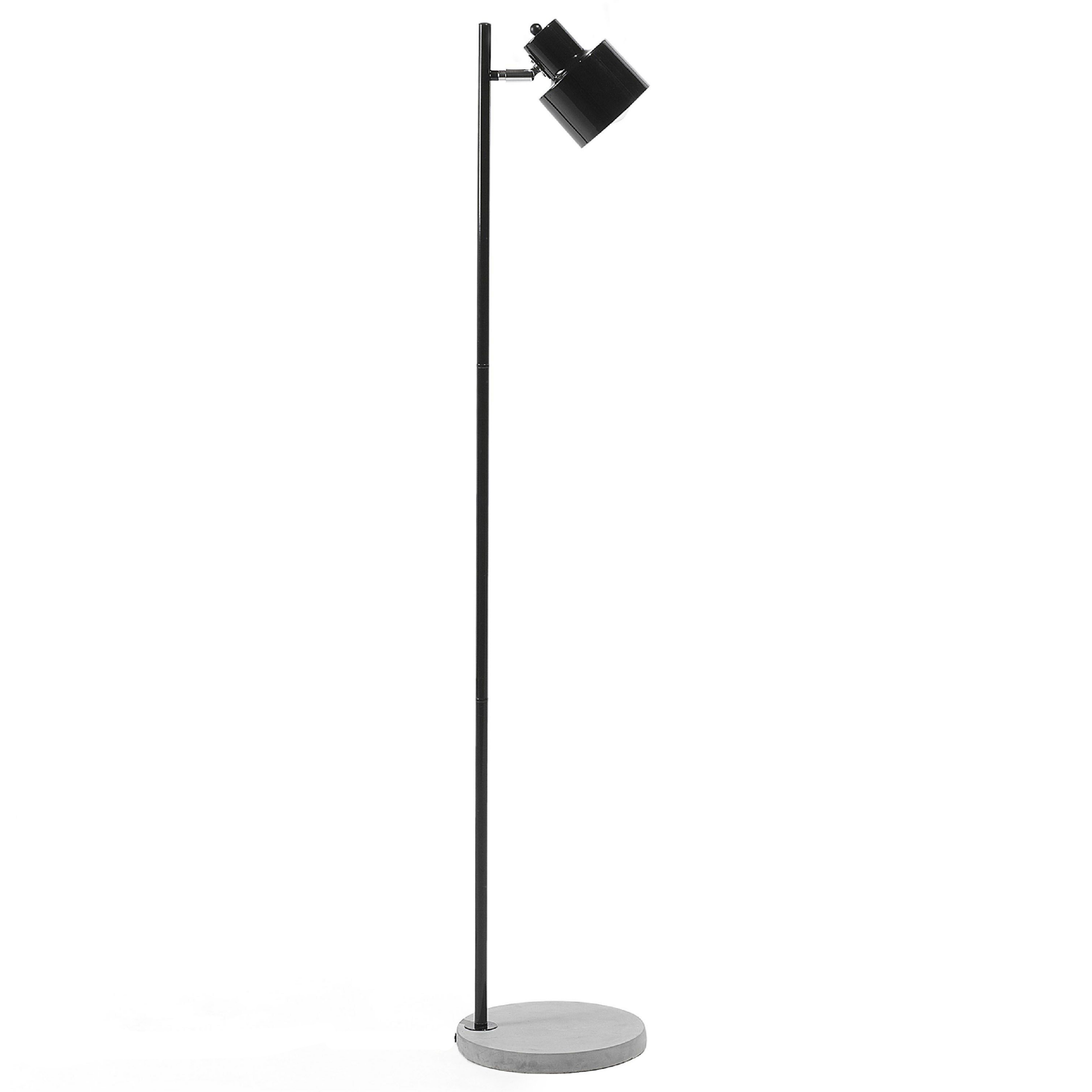 Gulvlampe CORBONES Justerbar Metal Sort