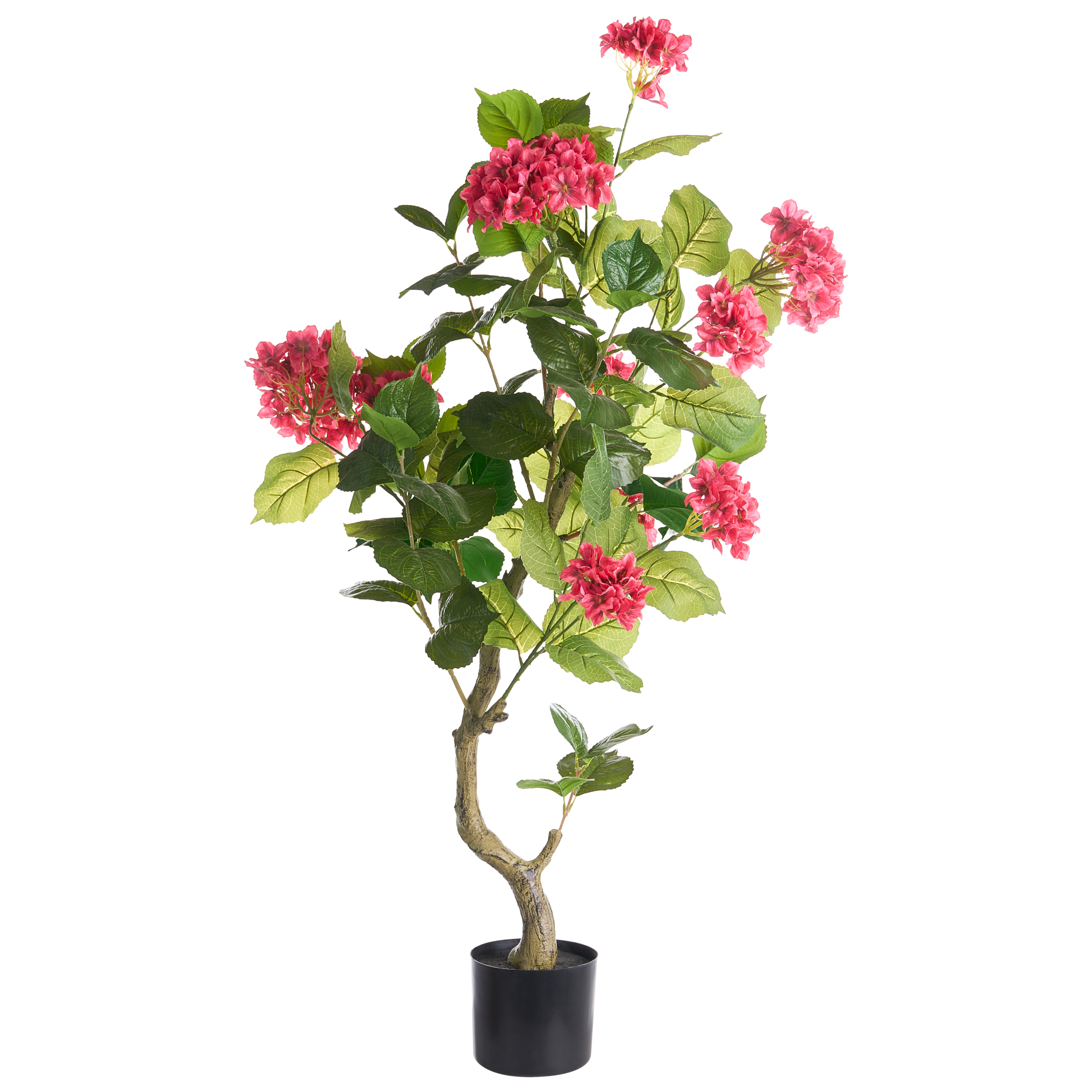 Kunstig plante HORTENSIUM 120 cm Rød