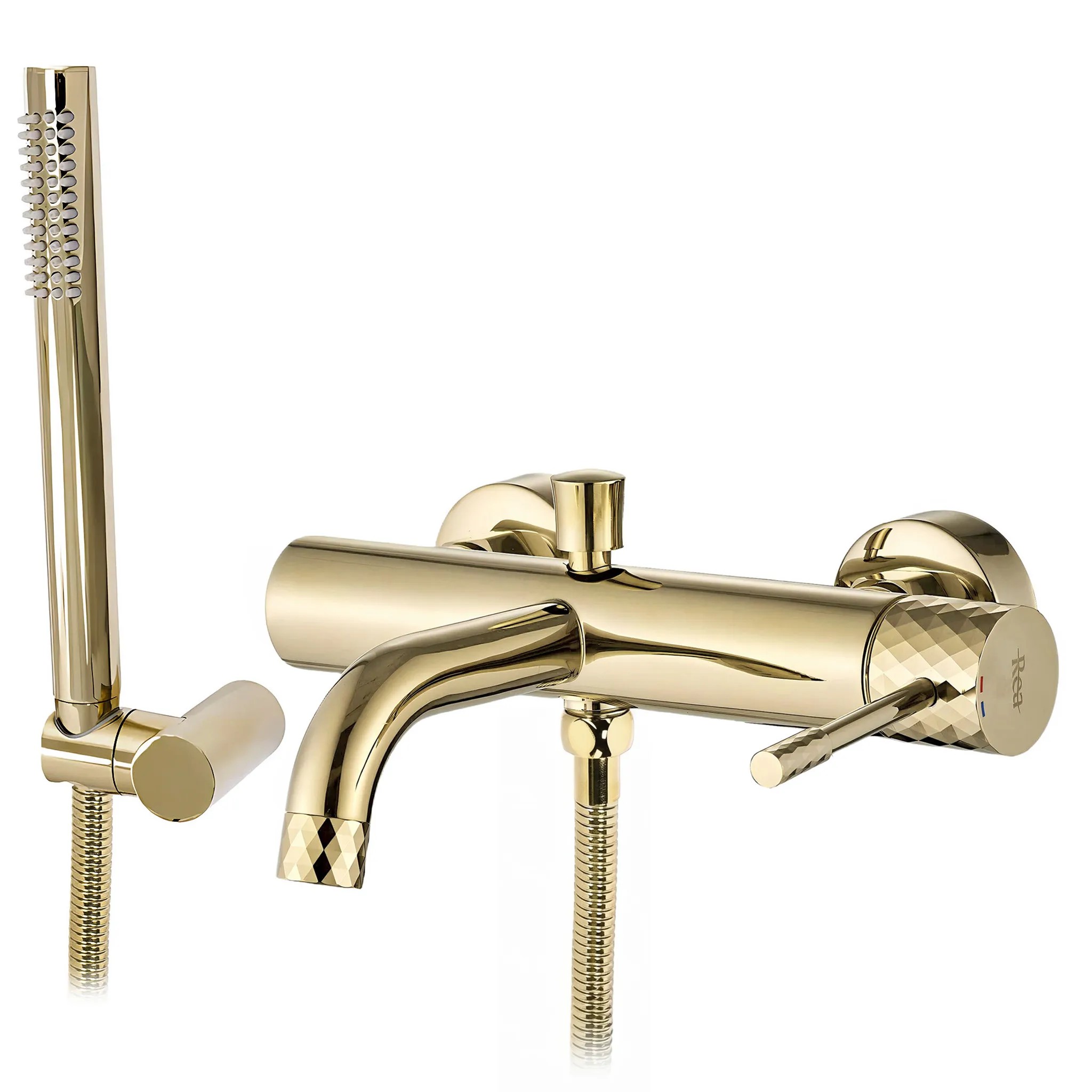 REA badekarsarmatur Lungo Guld, 21x25x6cm