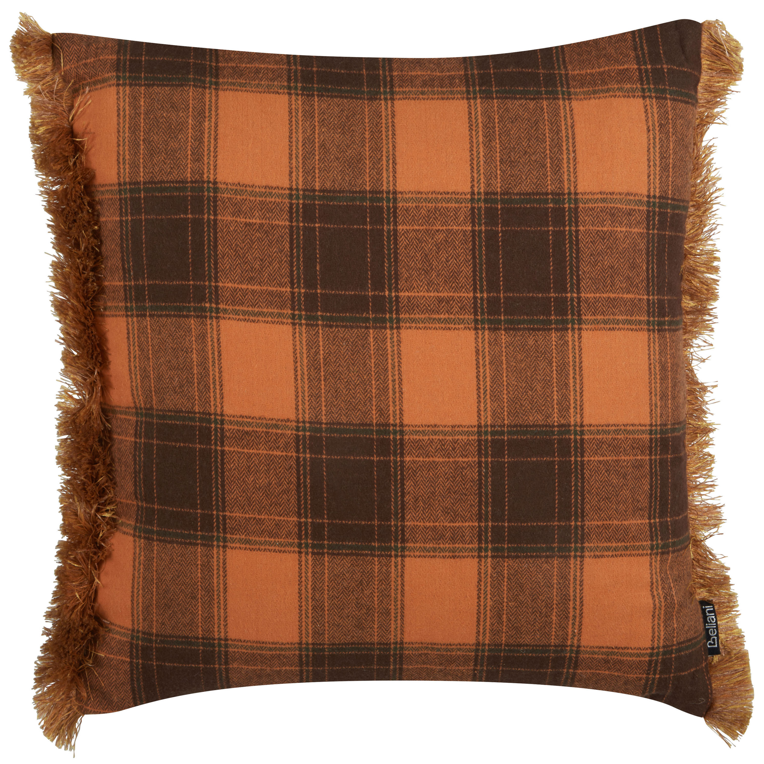 Pyntepude BARJA 45 x 45 cm Orange Ternet mønster