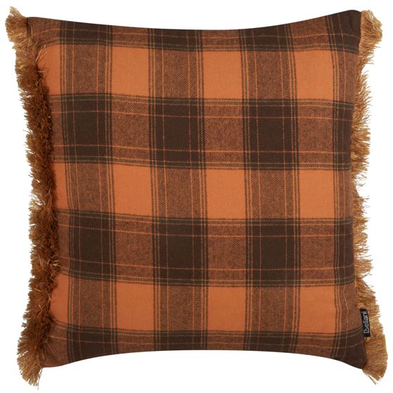 Pyntepude BARJA 45 x 45 cm Orange Ternet mønster