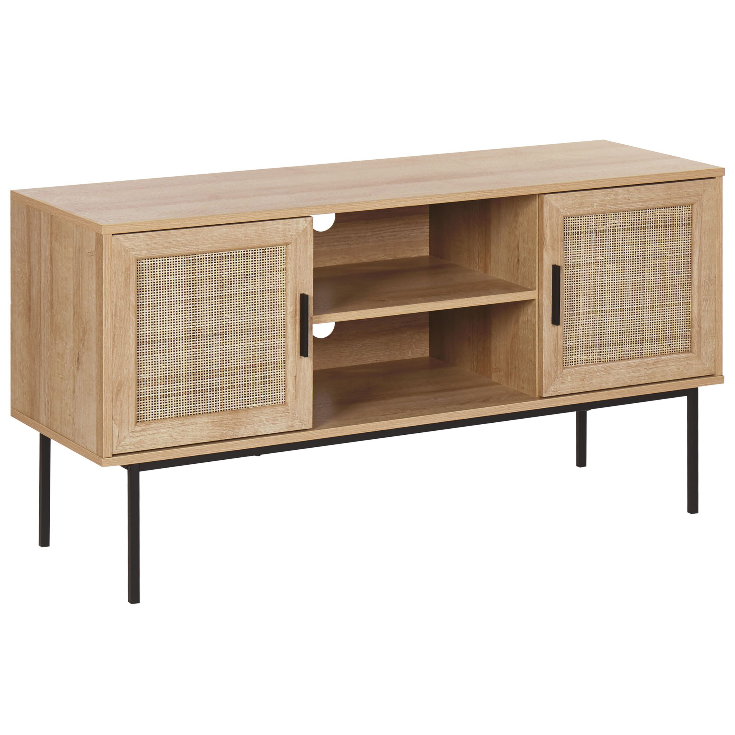 TV-bord PASCO Rattan Lysebrun
