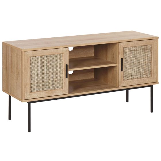 TV-bord PASCO Rattan Lysebrun