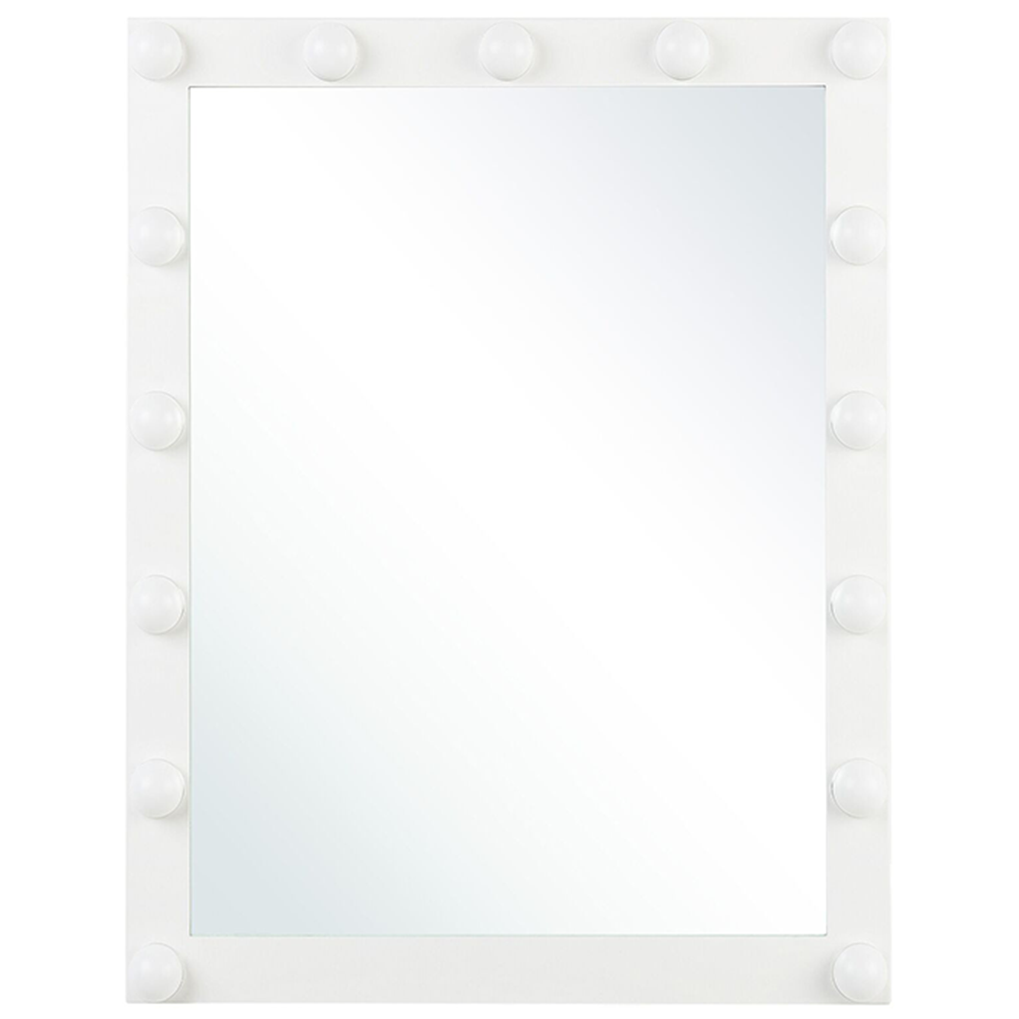 LED-badeværelsesspejl ODENAS 50 cm 60 cm Hvid