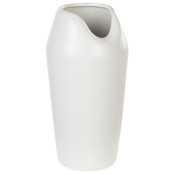 Dekovase APAMEA 33 cm Stentøj Hvid