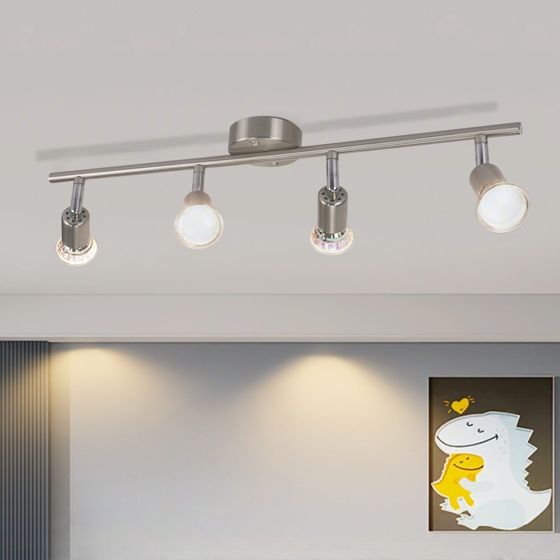 NETTLIFE justerbar LED loftspotlight GU10 4 flammer justerbare industrielle loftspotlights til stue