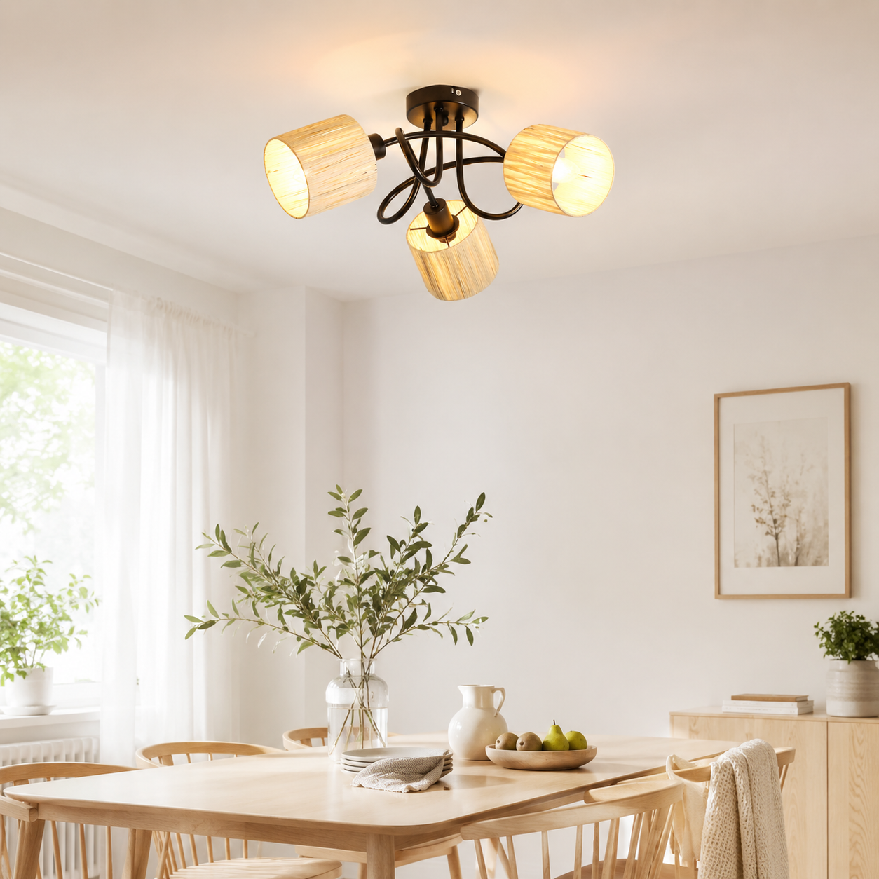 NETTLIFE Loftspotlight med 3 lyskilder til entreen - Vintage - loftslampe