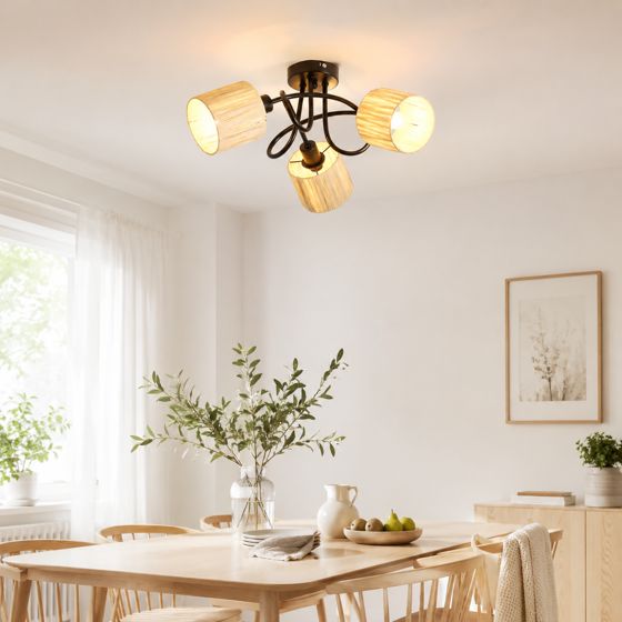 NETTLIFE Loftspotlight med 3 lyskilder til entreen - Vintage - loftslampe