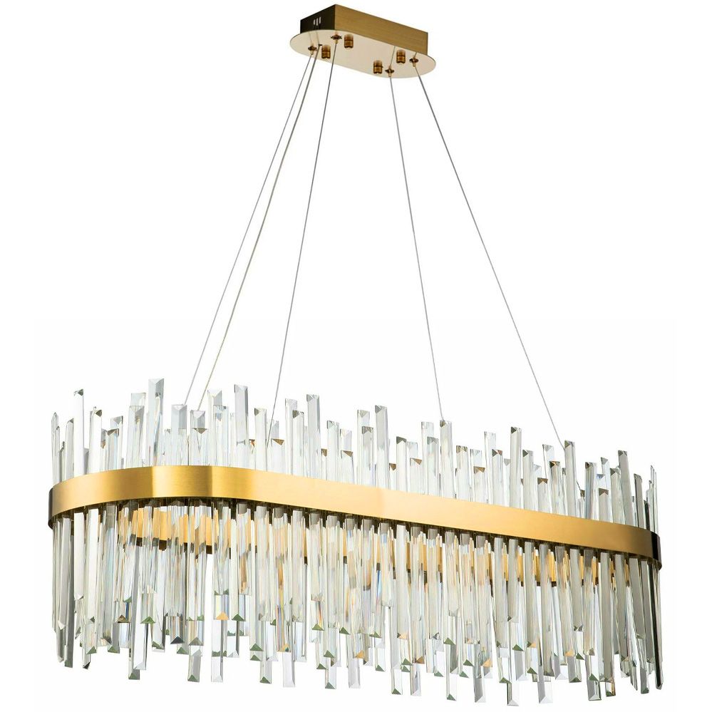 TOOLIGHT hængende loftlampe APP1513-CP80 Børstet guld 35x80x95cm
