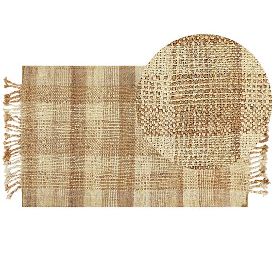 Gulvtæppe BERISSA Beige 80 x 150 cm Jute