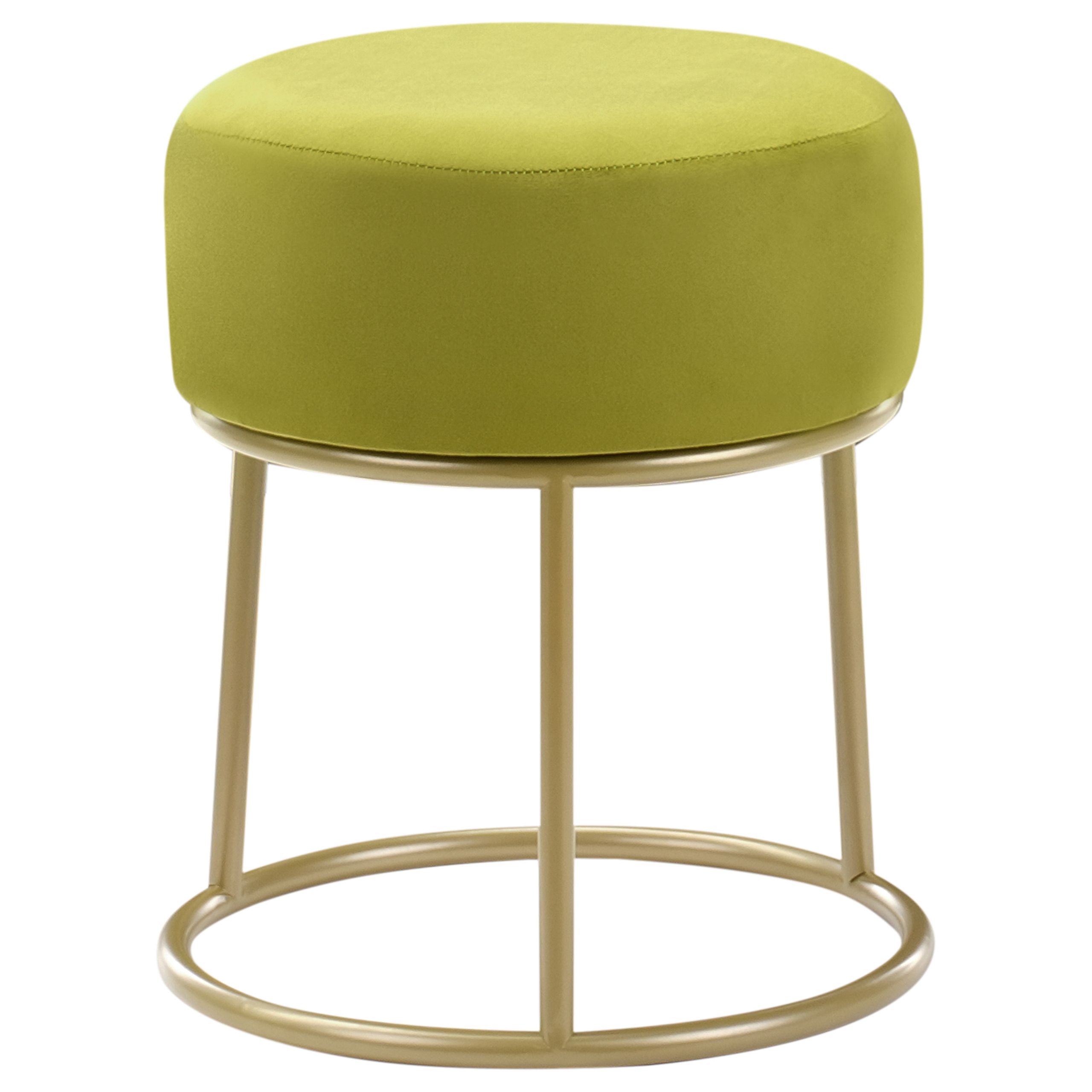 Taburet DELCO Velour Limegrøn
