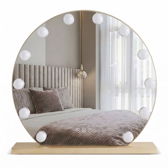 REA spejl Hollywood 50cm LED Guld 12x50x47cm