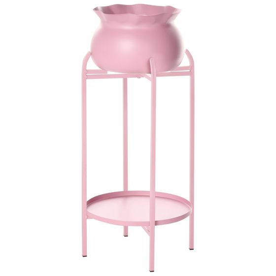 Plantestativ MOKUREN 25 cm Metal Lyserød