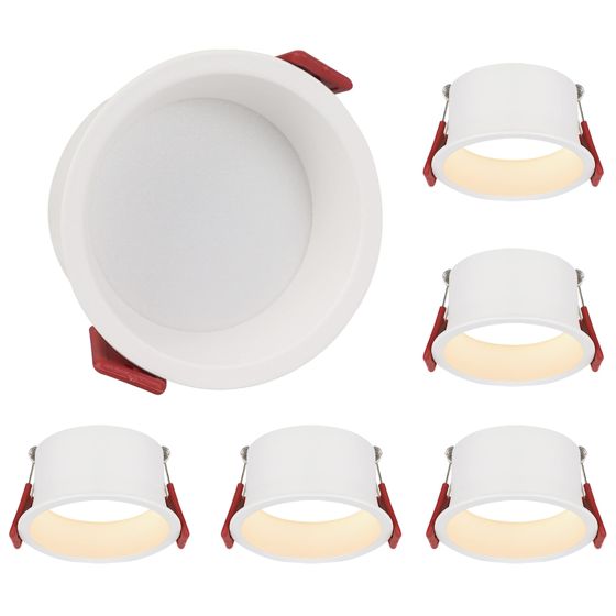 NETTLIFE Indbyggede LED-spotlights, 5 stk., 5 W, IP44