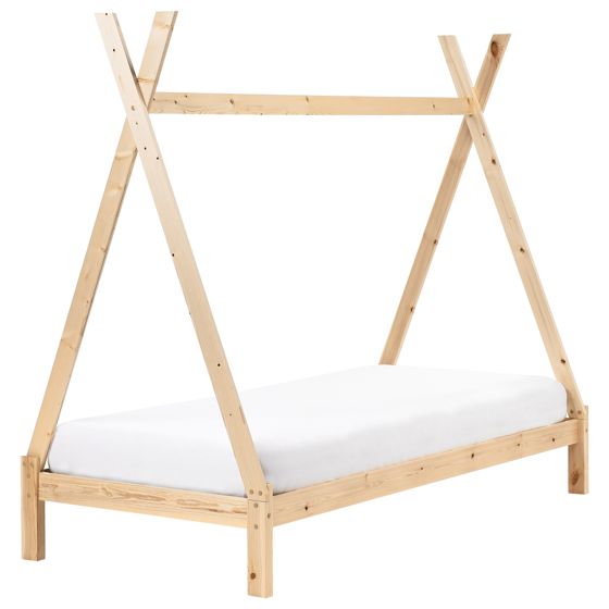 Børneseng Tipi Fyretræ DEVAY 90 x 200 cm Lysebrun