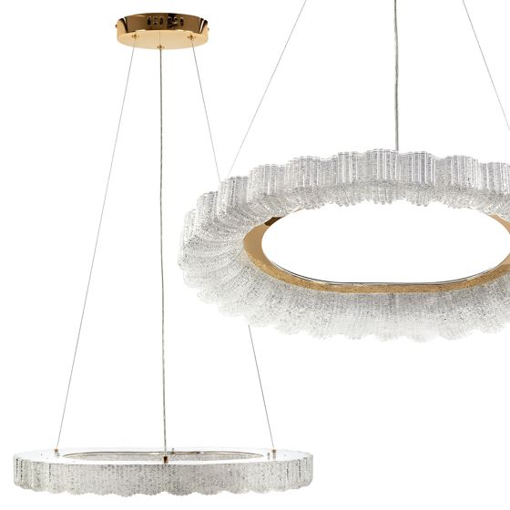 TOOLIGHT hængende loftlampe MS019-CP 60CM LED Rosaguld 60x60x5,5cm