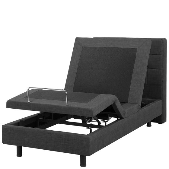 Justerbar seng DUKE 90 x 200 cm Mørkegrå