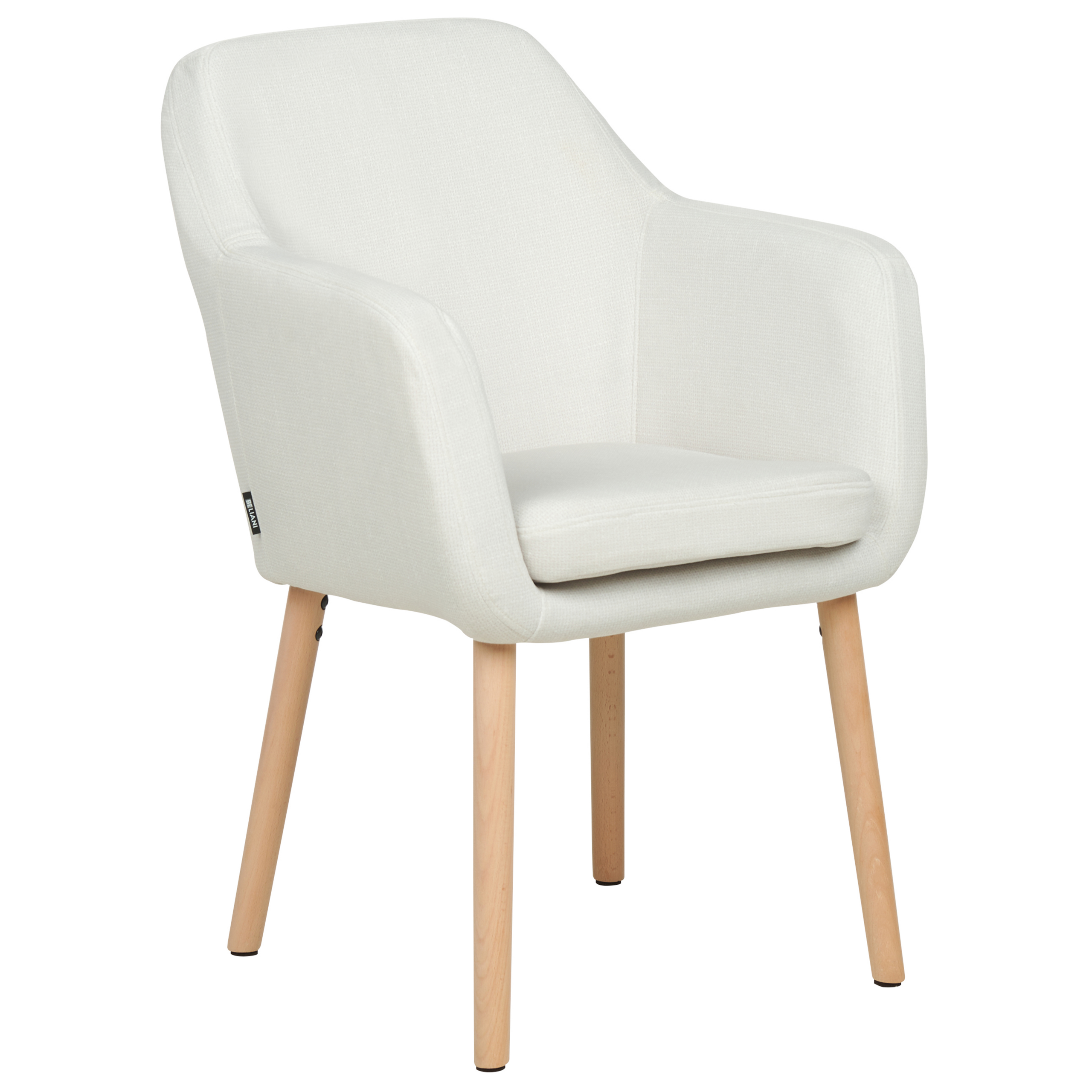 Spisebordsstol YORKVILLE II Velour Cremehvid