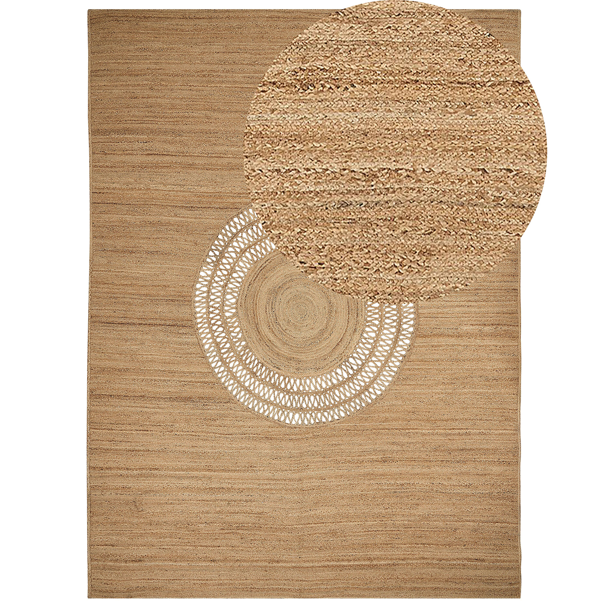 Gulvtæppe BOGAZOREN Beige 300 x 400 cm Jute