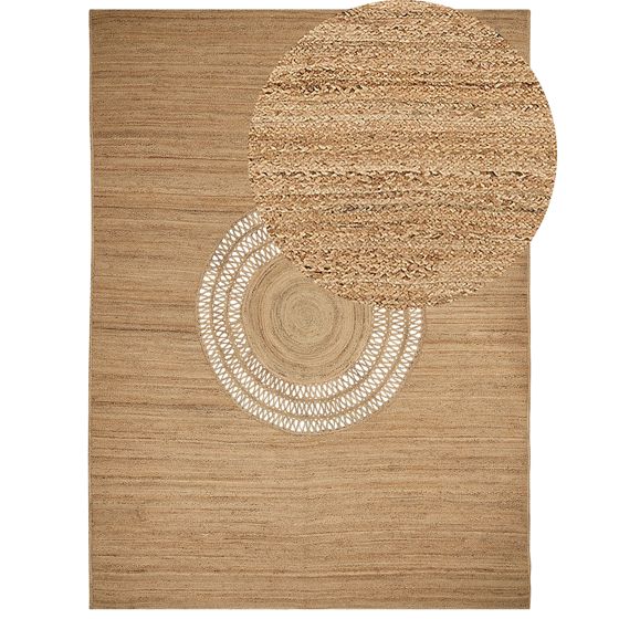 Gulvtæppe BOGAZOREN Beige 300 x 400 cm Jute