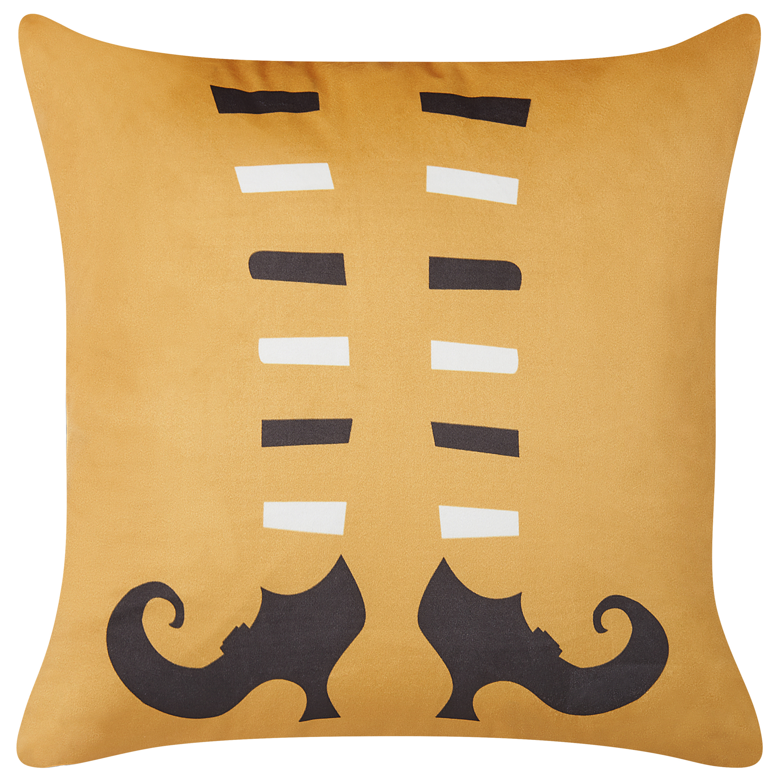 Pyntepude COVASNA 45 x 45 cm Velour Orange Abstraktmønster