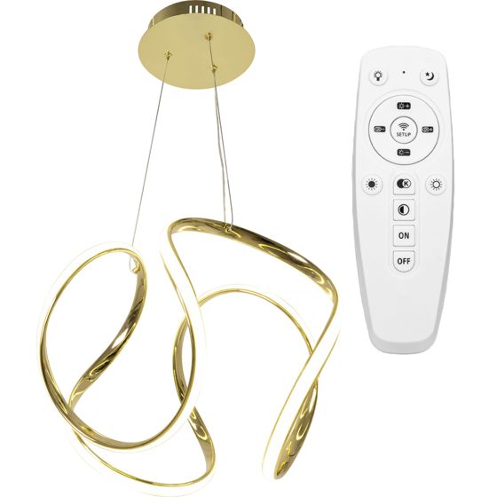 TOOLIGHT hængende loftlampe APP386-CP LED Guld 33,5x44,5x90cm