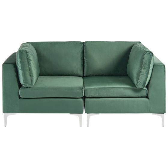 Modulsofa 2 personers EVJA Velour Grøn