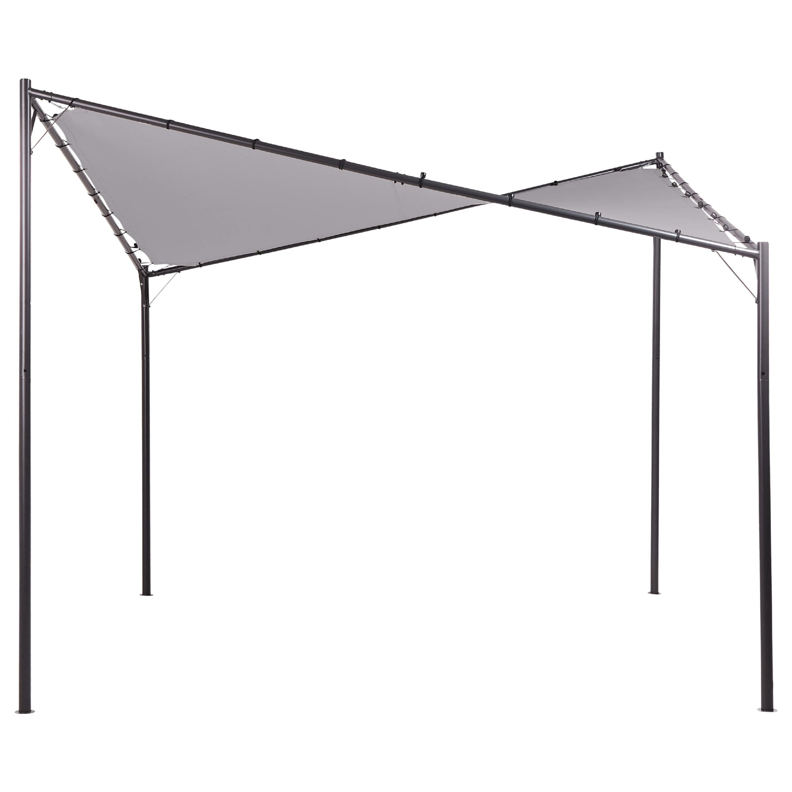 Lysthus AVENTINE 300 cm 300 cm Metal Grå