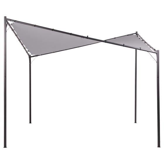 Lysthus AVENTINE 300 cm 300 cm Metal Grå