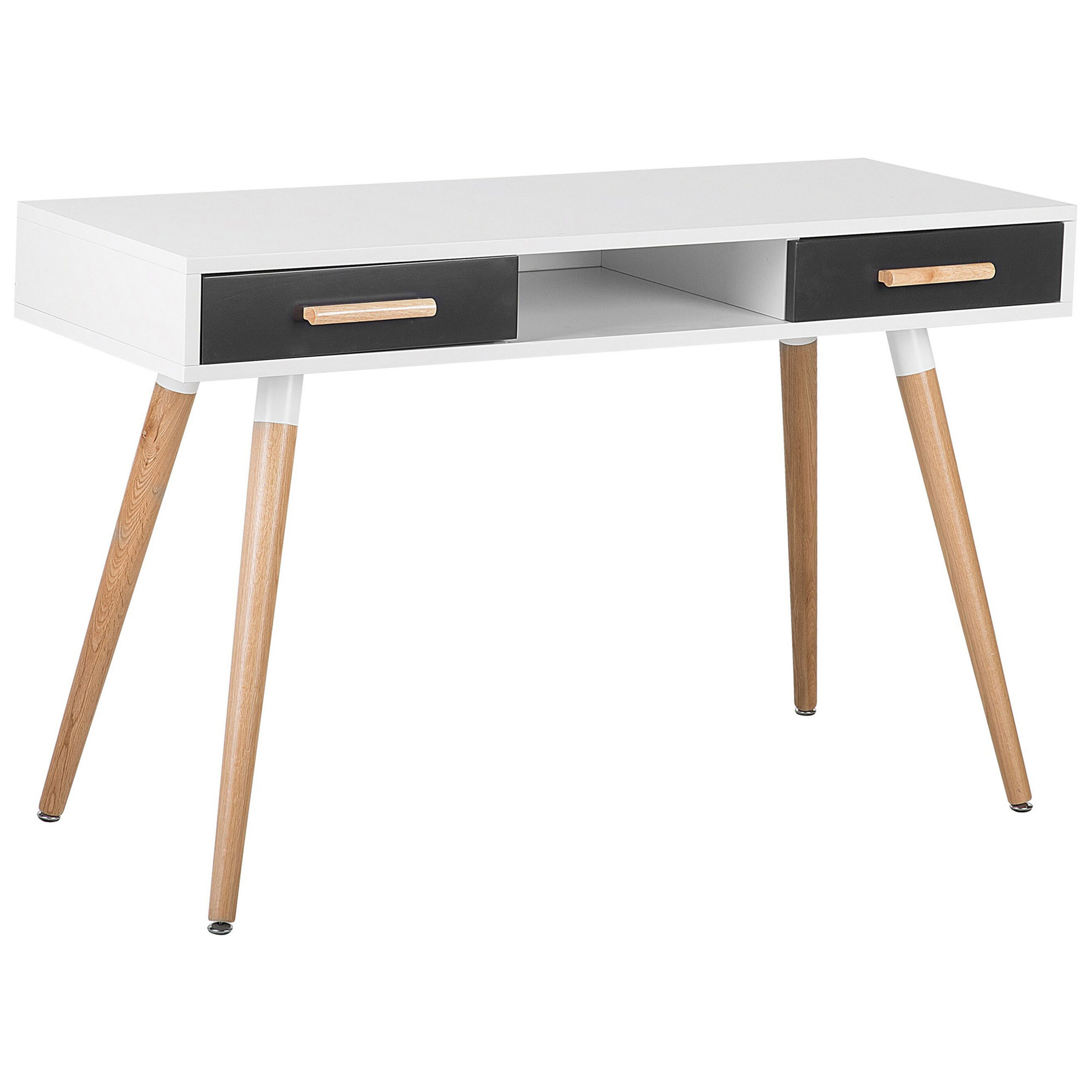 Skrivebord FRISCO 120 cm 45 cm med skuffer Grå