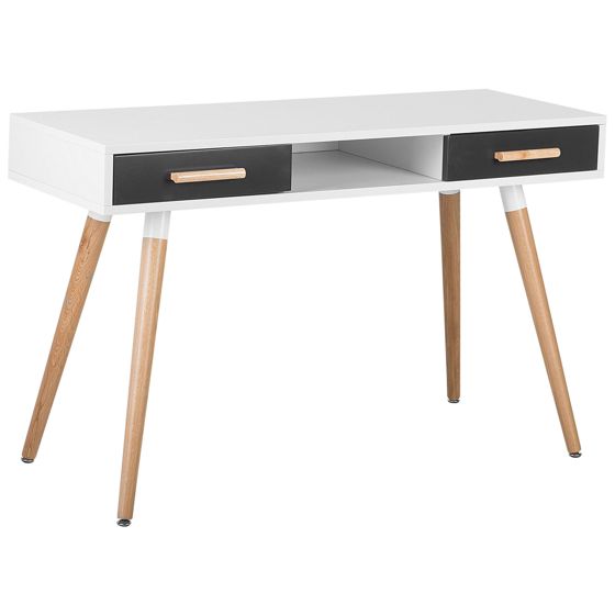 Skrivebord FRISCO 120 cm 45 cm med skuffer Grå