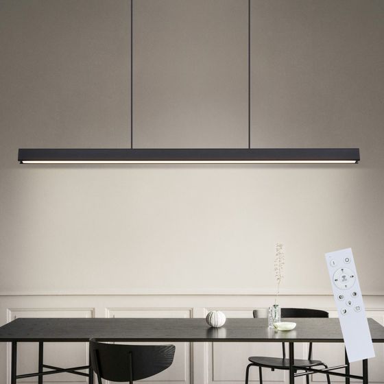 NETTLIFE LED pendellampe til spisestue, dæmpbar, sort, moderne, 50W, 148,5 cm