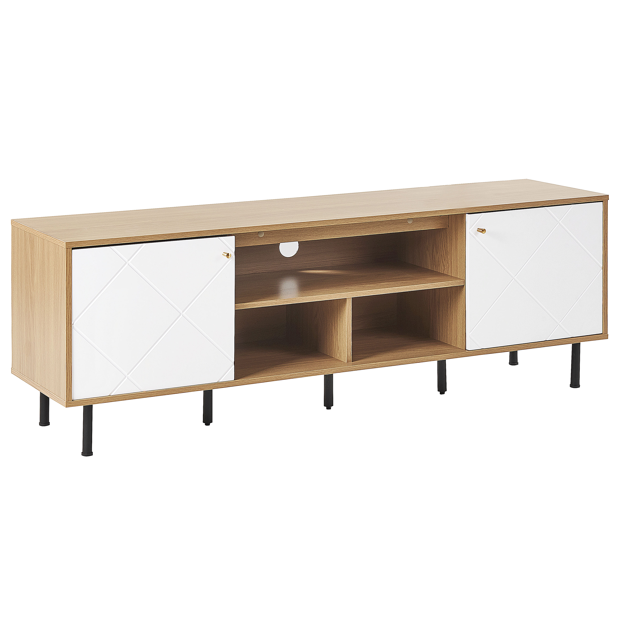 TV-bord PALMER Brun/hvid