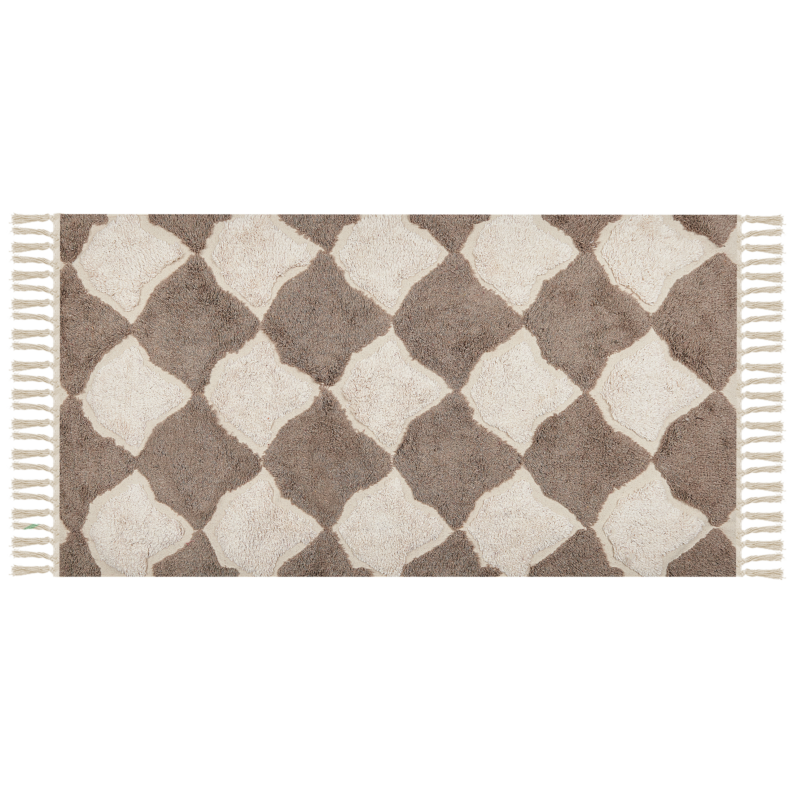 Gulvtæppe SINOP Beige 80 x 150 cm Bomuld