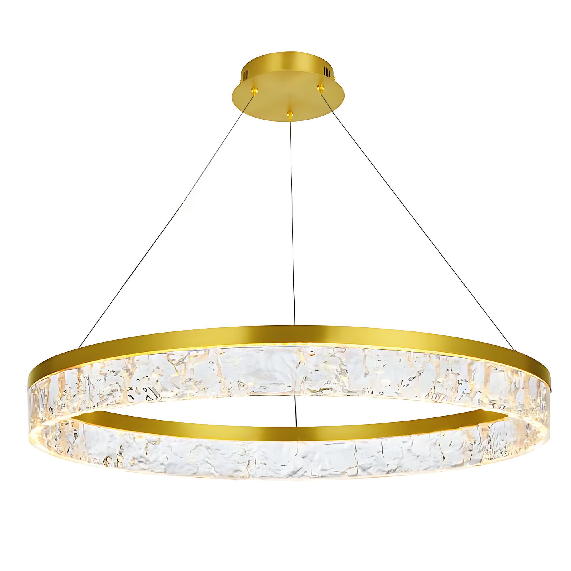 TOOLIGHT hængende loftlampe LHJ047-CP 80cm Gylden 80x6,5x80cm