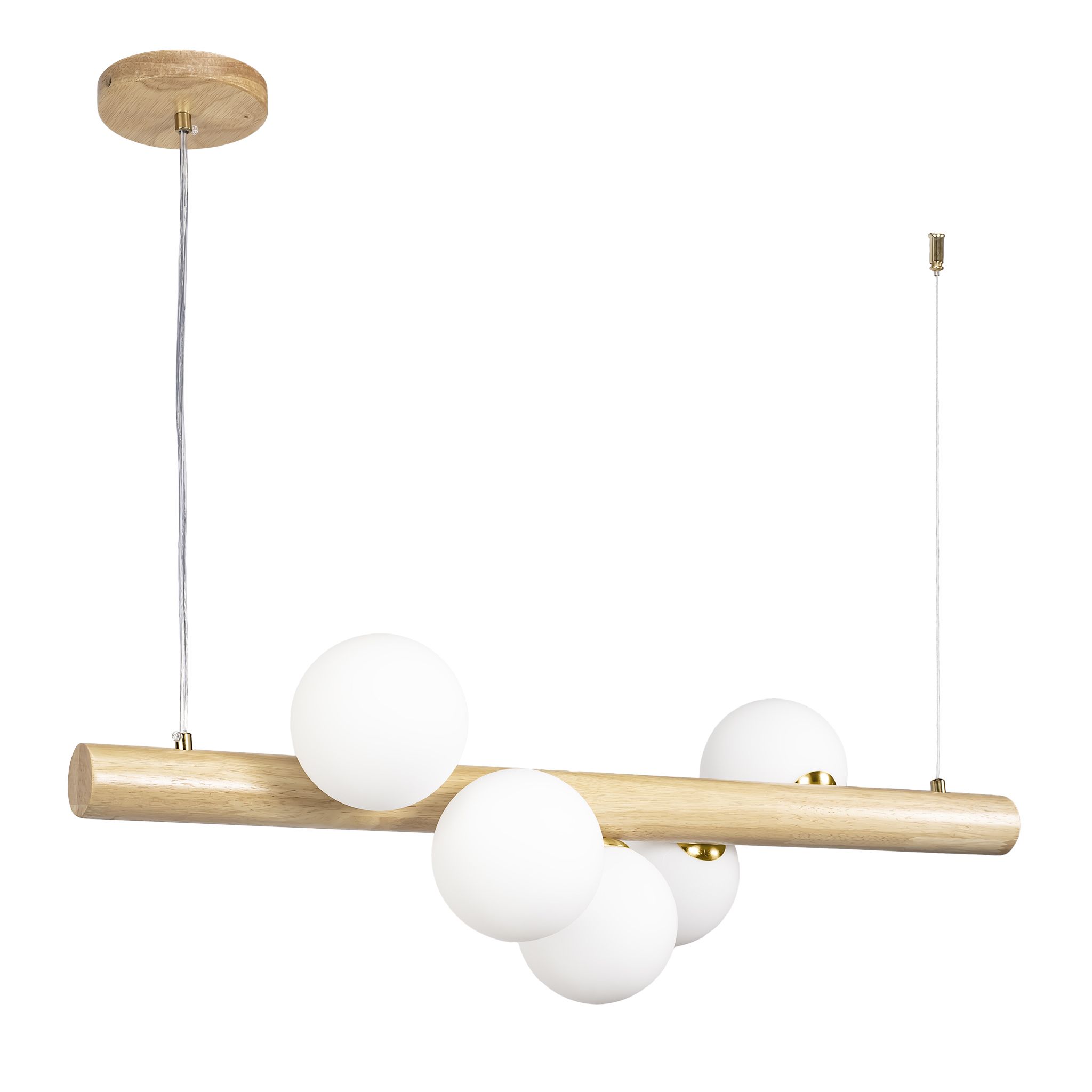 TOOLIGHT pendellampe APP1906-5CP, Hvid, 80x5x85cm