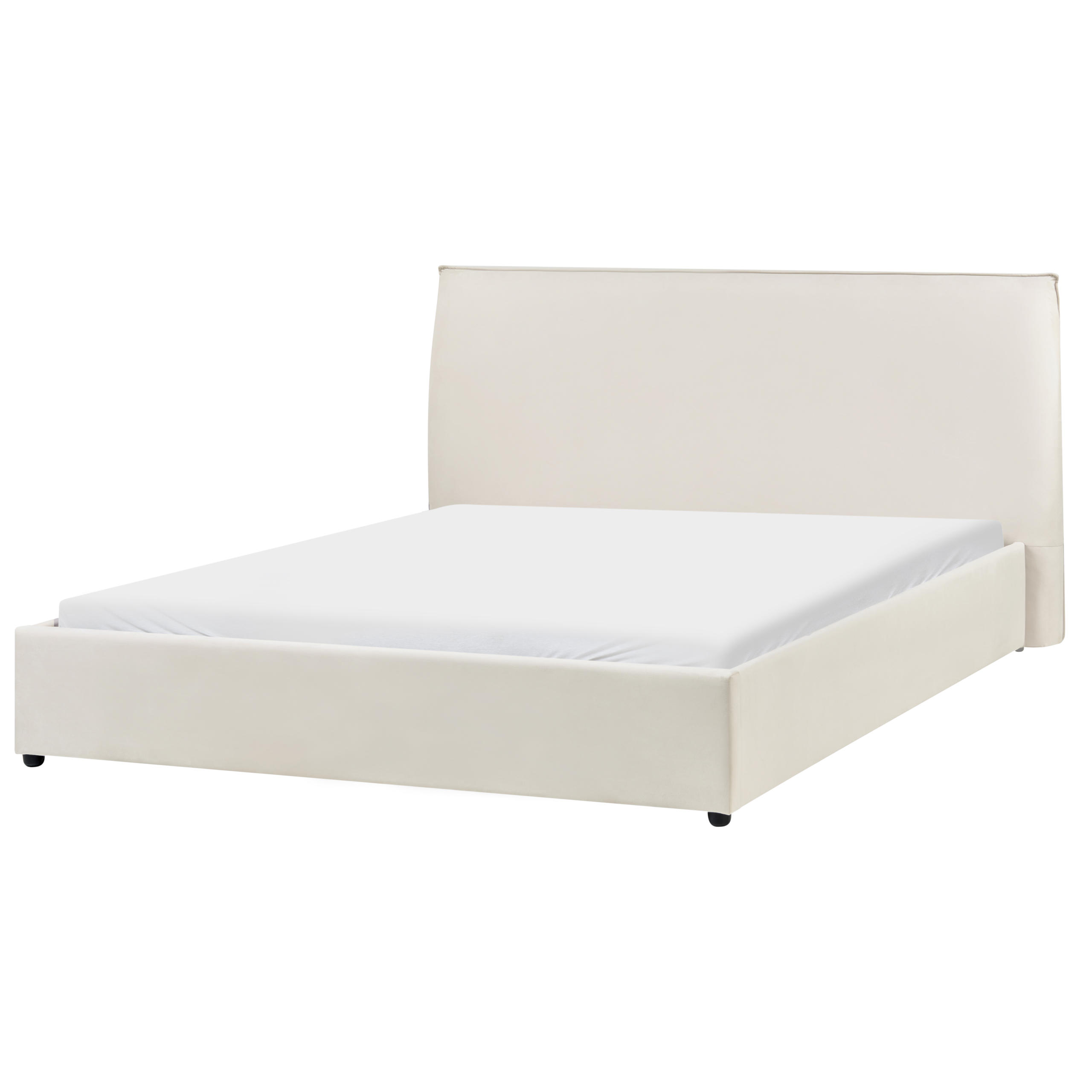 Vandseng Velour LAVAUR 160 x 200 cm Cremehvid
