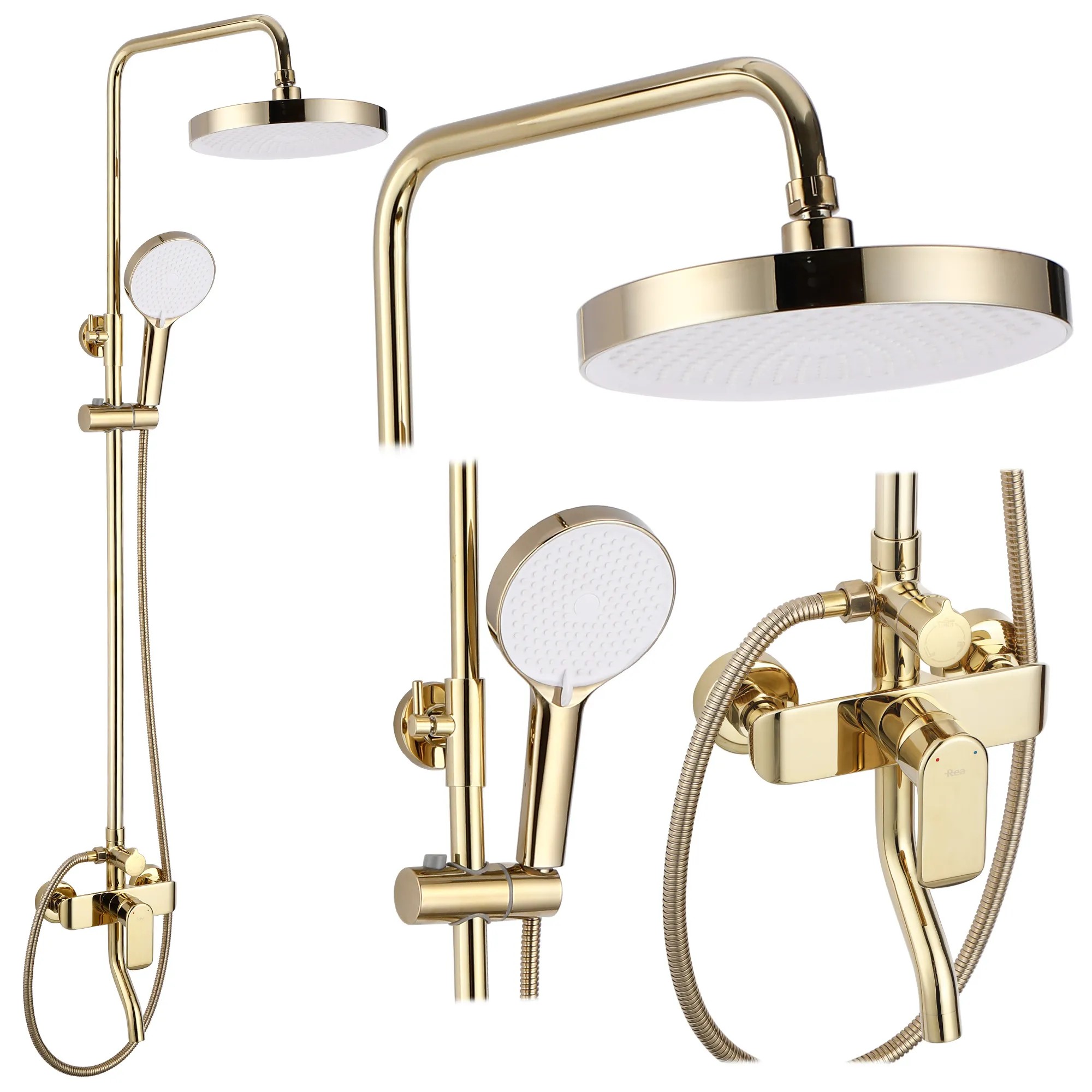 REA brusesæt MY1805-77G BLOOM Guld, 45x25x144cm