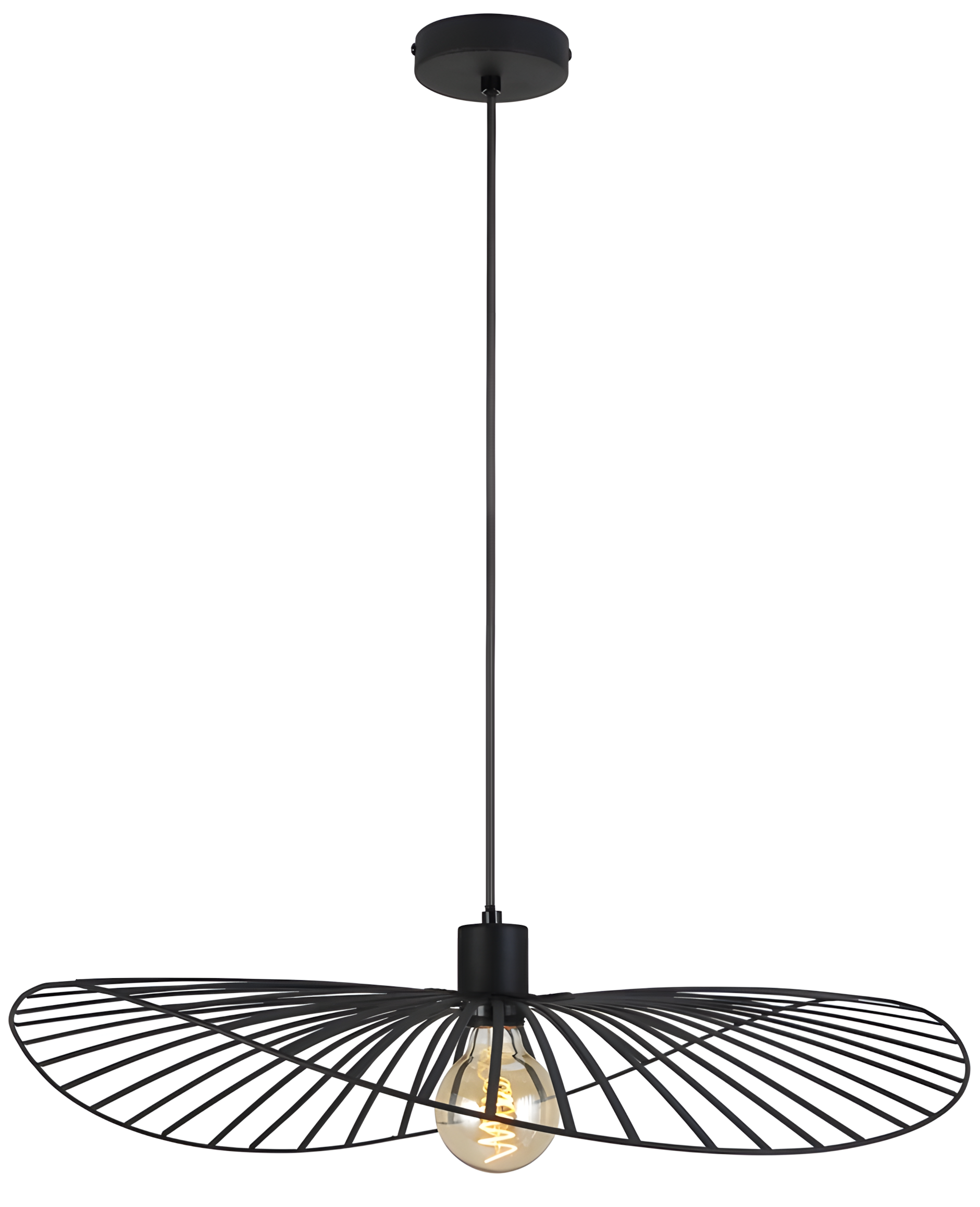 TOOLIGHT hængende loftlampe APP1841-1CP Sort 61x61x13,5cm