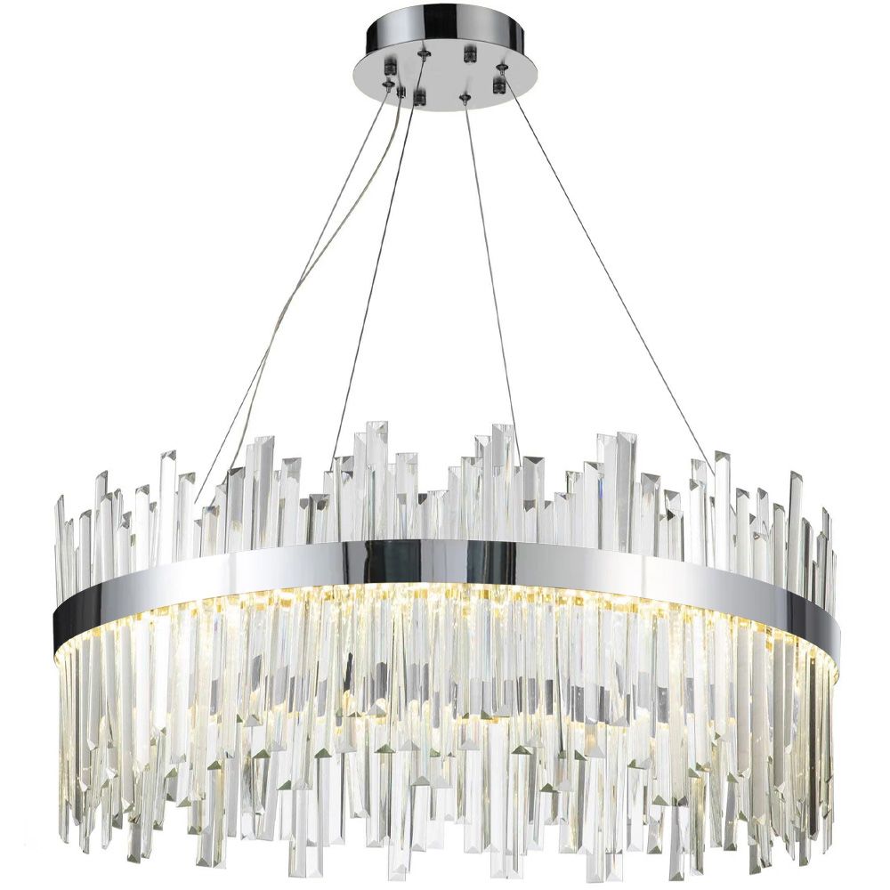 TOOLIGHT hængende loftlampe APP1516-CP60 Krom 60x60x60cm