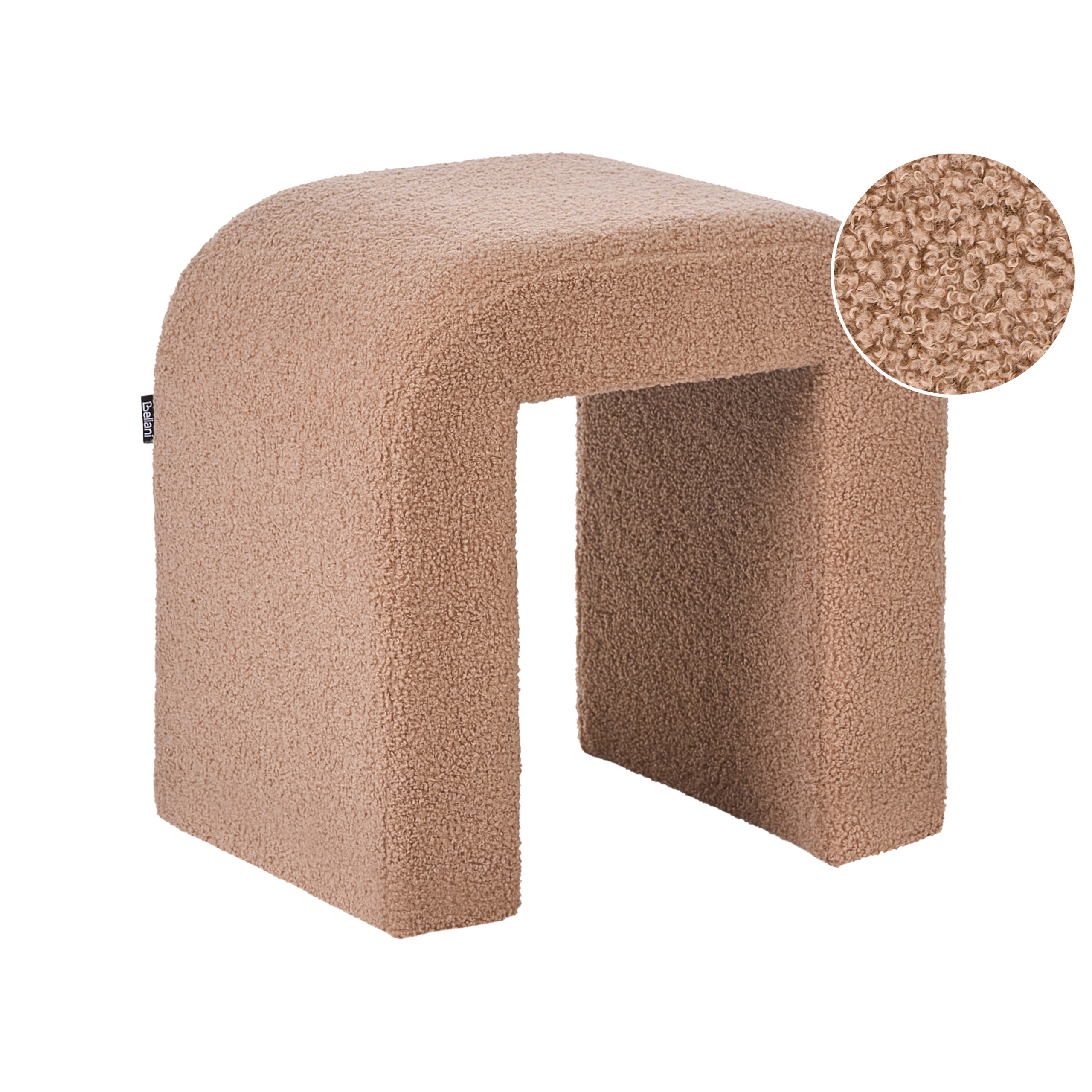 Puf ESTES Boucle Lysebrun