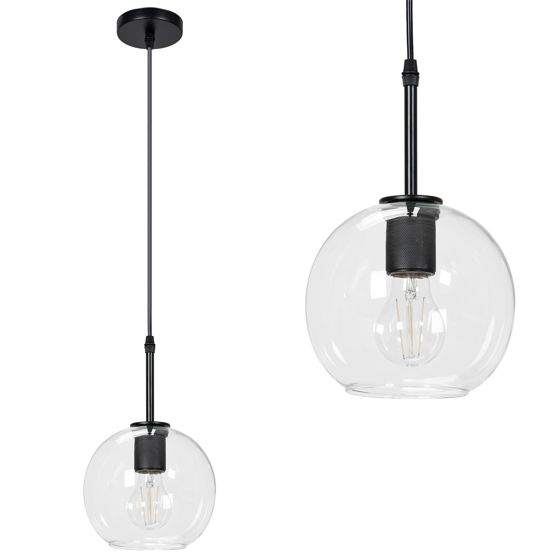 TOOLIGHT hængende loftlampe APP1176-1CP Sort 17x17x26cm