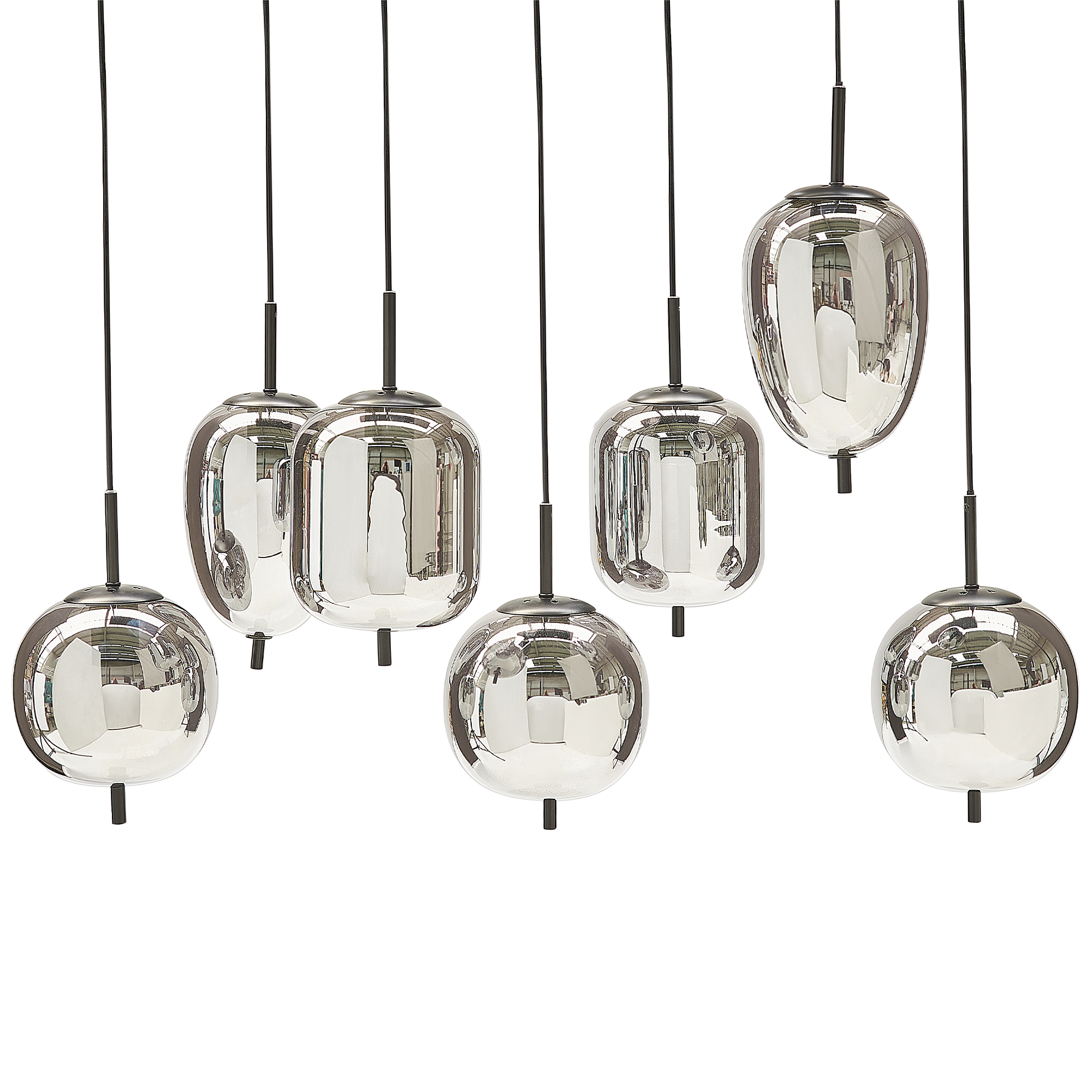 Loftlampe TARLO Glas Messing