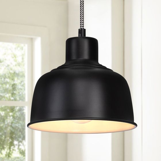 NETTLIFE sort, metal, pendellampe, E27, diameter, 170 cm Vintage - bordlampe, industriel, 1 lampe, til stuen