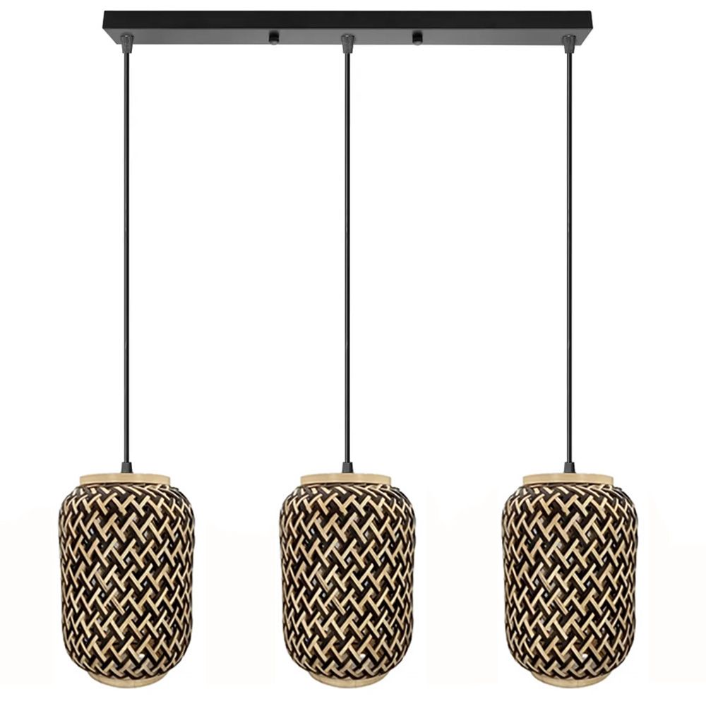 TOOLIGHT hængende loftlampe APP1425-3CP Sort 76x16x24cm