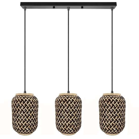 TOOLIGHT hængende loftlampe APP1425-3CP Sort 76x16x24cm